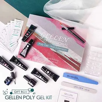 GELLEN Poly Gel Nail Kit For Natural Nail Extensions