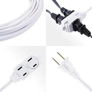 GE 3-Outlet Extension Cord - 15 ft Power Strip