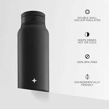 JoyJolt Triple Insulated Water Bottle with Lids 32oz