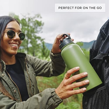 JoyJolt Triple Insulated Water Bottle with Lids 32oz