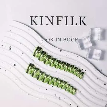 KQueenest Chrome Light Green Press on Nails Short Medium Square, Metallic Fake Nails Short, Mirror Metallic False Acrylic Nails Press Ons, Spring Glitter Glue on Nails Medium Length in 24 Pcs