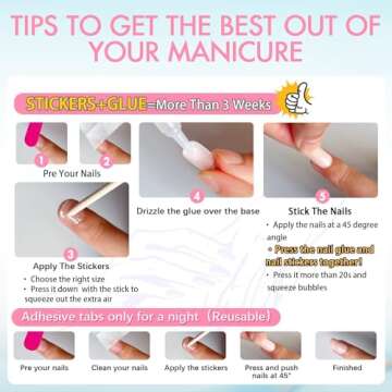 KQueenest Chrome Light Green Press on Nails Short Medium Square, Metallic Fake Nails Short, Mirror Metallic False Acrylic Nails Press Ons, Spring Glitter Glue on Nails Medium Length in 24 Pcs