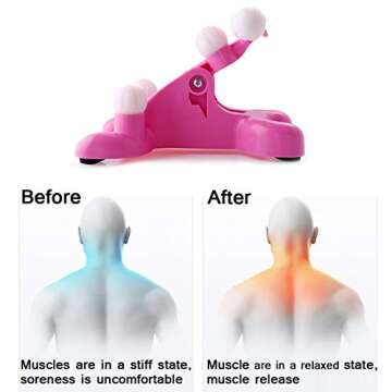 MWELLEWM Cervical Spine Alignment Chiropractic Pillow,Neck and Head Pain Relief Back Massage Traction Device Support Relaxer, Tension Headache Relief, 6 Trigger Point Therapy, Improved Mobility