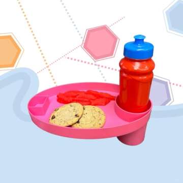 GET O ROUND Kids Travel Tray for Snacks and Fun on the Go