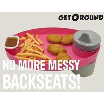 GET O ROUND Kids Travel Tray for Snacks and Fun on the Go