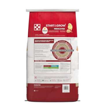 Purina Start & Grow | Nutritionally Complete Medicated Poultry Feed Crumbles | for Chicks - 25 Pound (25 lb) Bag