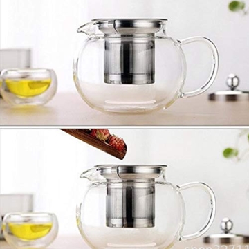 Elegant Glass Teapot Kettle for All Tea Lovers - 1L
