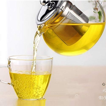 Elegant Glass Teapot Kettle for All Tea Lovers - 1L