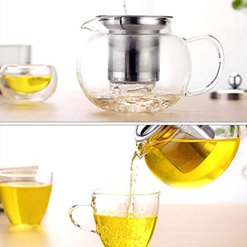 Elegant Glass Teapot Kettle for All Tea Lovers - 1L