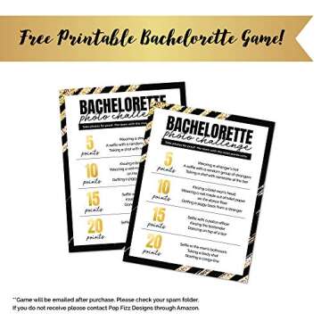 6 Pack of Bachelorette Party Favors | 1 'Bride to Be' and 5 'Tribe' Hair Ties| Pop Fizz Designs