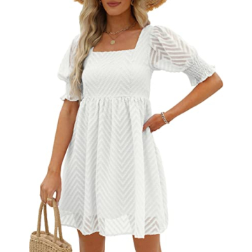 WEESO Summer Dress for Women 2023 Fairy White Style