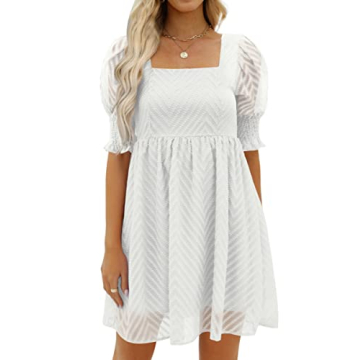 WEESO Summer Dress for Women 2023 Fairy White Style