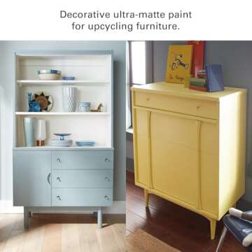 KILZ Chalk Style Paint, Interior, Ultra Flat, Authentic Navy, 1 Quart