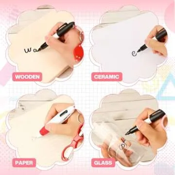 PerKoop 10 Pcs Nurse Badge Accessories Nurse Pen Set Include Permanent Marker Pen, Retractable Ball Pen, Nursing Keychain Clip, Foldable Scissor with LED Flashlight Keychain for Nurses(Pink, Blue)