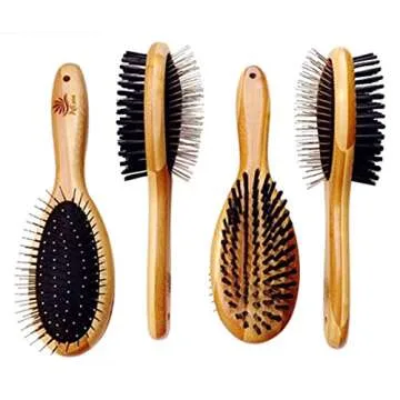 Eco-Friendly Double Sided Pet Grooming Brush for Dogs and Cats