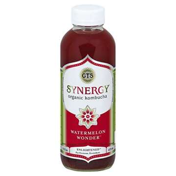GTs Organic Watermelon Wonder Kombucha 16 oz - Probiotic Drink