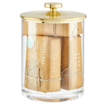 mDesign Apothecary Jars - Elegant Storage for Bath & Kitchen