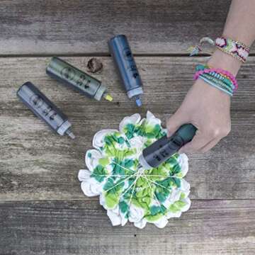 Tulip One-Step Tie Dye Backpack Kit Beachy Blues, 31pc, Party and Craft Supplies, Vibrant Colors for Fashion Art Projects