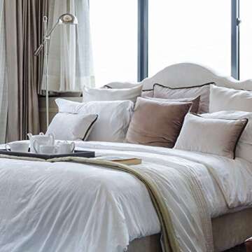 Acanva Premium Throw Pillow Inserts with Microfiber Filled, Lumbar Support Decorative Stuffer for Sofa Bed Couch & Chairs, 16x26, 2 Count, White