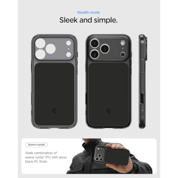 Spigen Ultra Hybrid T MagFit iPhone 17 Pro Case - Matte Black