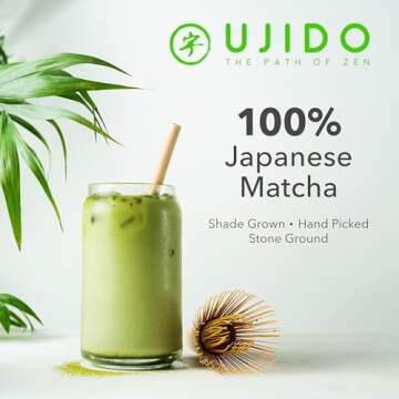 Ujido The Path of Zen Japanese Matcha Green Tea Powder Ceremonial Blend (2 oz)