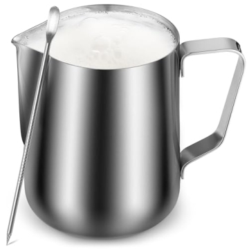 Zulay Stainless Steel Milk Frothing Pitcher - 12oz, Durable & Precise