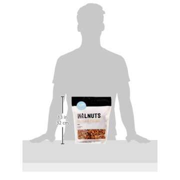 Amazon Brand - Happy Belly California Walnuts Halves and Pieces, 40 ounce