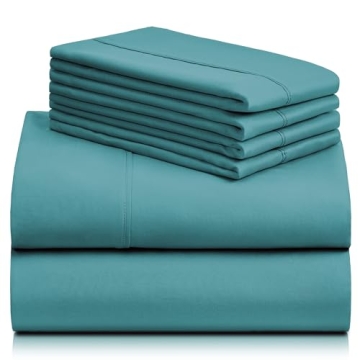LuxClub King Sheet Set Soft Breathable 18" Deep Pocket