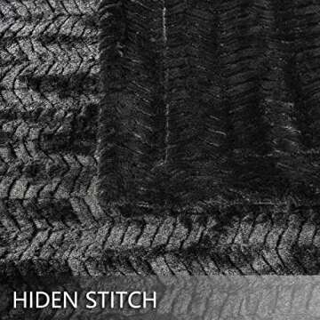 YUSOKI Luxury Double Sided Faux Fur Throw Blanket Justice