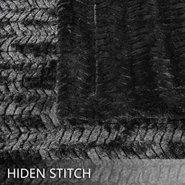 YUSOKI Luxury Double Sided Faux Fur Throw Blanket Justice