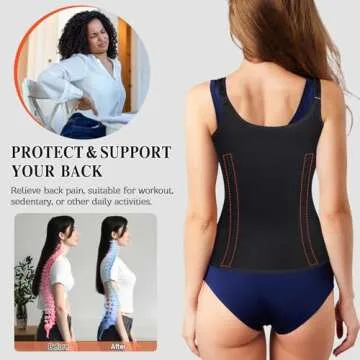 Reamphy Waist Trainer for Women,Zipper Body Shaper Cincher Sports Girdle corset-Small
