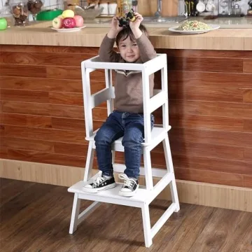 SDADI Kids Kitchen Step Stool Sturdy Safe Design