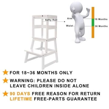 SDADI Kids Kitchen Step Stool Sturdy Safe Design