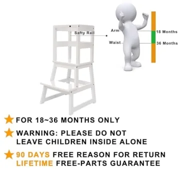 SDADI Kids Kitchen Step Stool Sturdy Safe Design