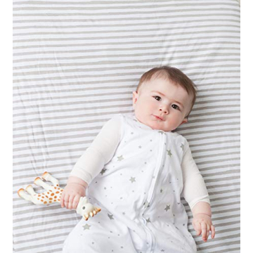 Ely's & Co. Waterproof Crib Sheet Easy to Clean 100% Cotton