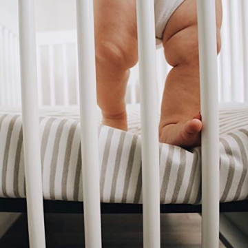 Ely's & Co. Waterproof Crib Sheet Easy to Clean 100% Cotton