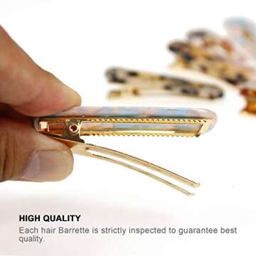 Ryalan 10Pcs Fashion Acrylic Hair Clips Stylish Accessories