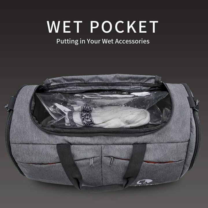 Canway Gym Bag with Wet Pocket & Shoes Compartment