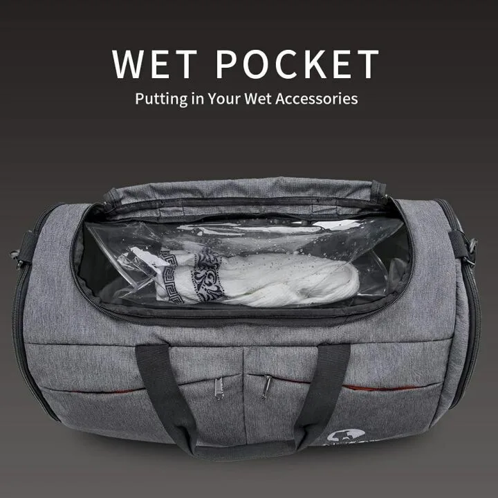Canway Gym Bag with Wet Pocket & Shoes Compartment