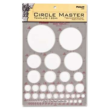 Pickett CHA1204I Circle Master Template - Perfect for Art and Crafts