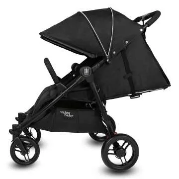 2024 Slim Twin Double Stroller with Large Canopy