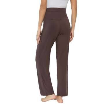 Joyaria Pregnancy Pants Over The Belly Support Comfy Stretchy High Waist Maternity Pajama Pants(Chocolate, XX-Large)