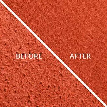 GLEENER Battery-Free Fabric Shaver & Lint Brush | Ultimate Fuzz Remover Sweater Comb | Lint Remover and Depiller for Clothing & Furniture (Burnt Orange)