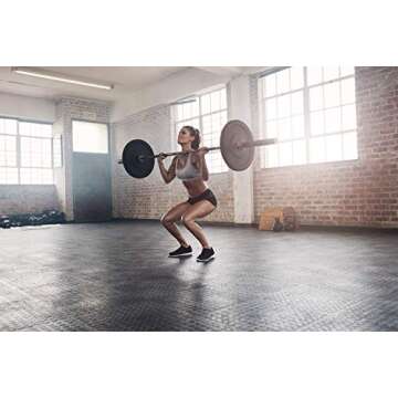 Clout Fitness Olympic Barbell Clamps Collars Quick Release Pair of Locking Weight Clips Fit 2 Inch Barbell for Weightlifting Red