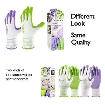COOLJOB 6 Pairs Gardening Gloves for Women Ladies, Breathable Rubber Coated for Yard Garden, Outdoor...