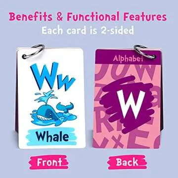 ZICOTO Flash Cards for Toddlers - 5 Fun Learning Sets for Kids