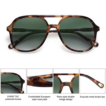 SOJOS Retro Polarized Aviator Sunglasses for Everyone