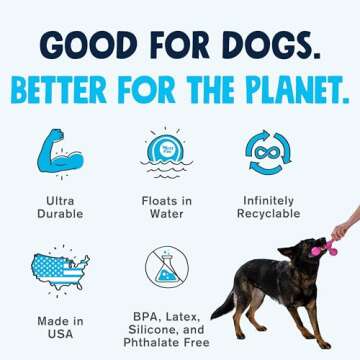 WEST PAW Zogoflex Air Skamp Tug-of-War Stick Dog Chew Toy – Hollow, Squishy Interactive Toy for Dogs, Puppies – for Chewing, Catch, Carry, Fetch, Dishwasher Safe, Latex-Free, Large 8.5", Jungle Green