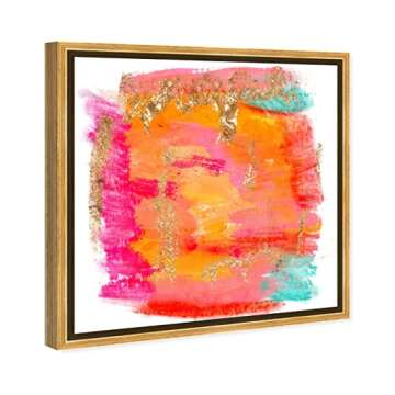 The Oliver Gal Artist Co. Abstract Framed Wall Art Canvas Prints 'New Yorker in Spring' Watercolor H...