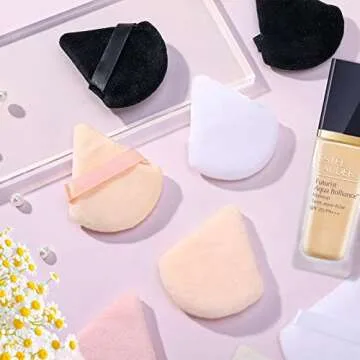 12pcs Velour Triangle Powder Puffs for Flawless Makeup